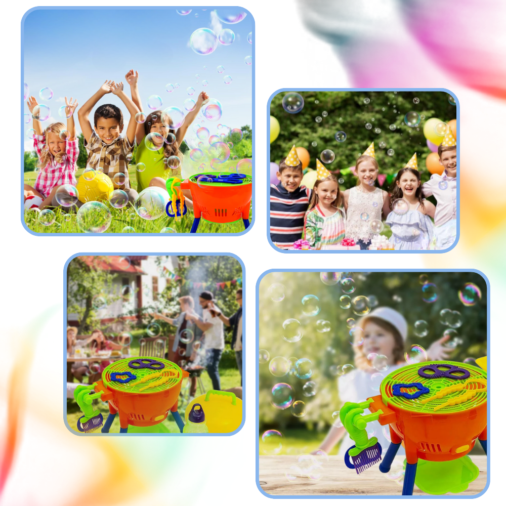 Máquina de burbujas con forma de barbacoa - Ozerty