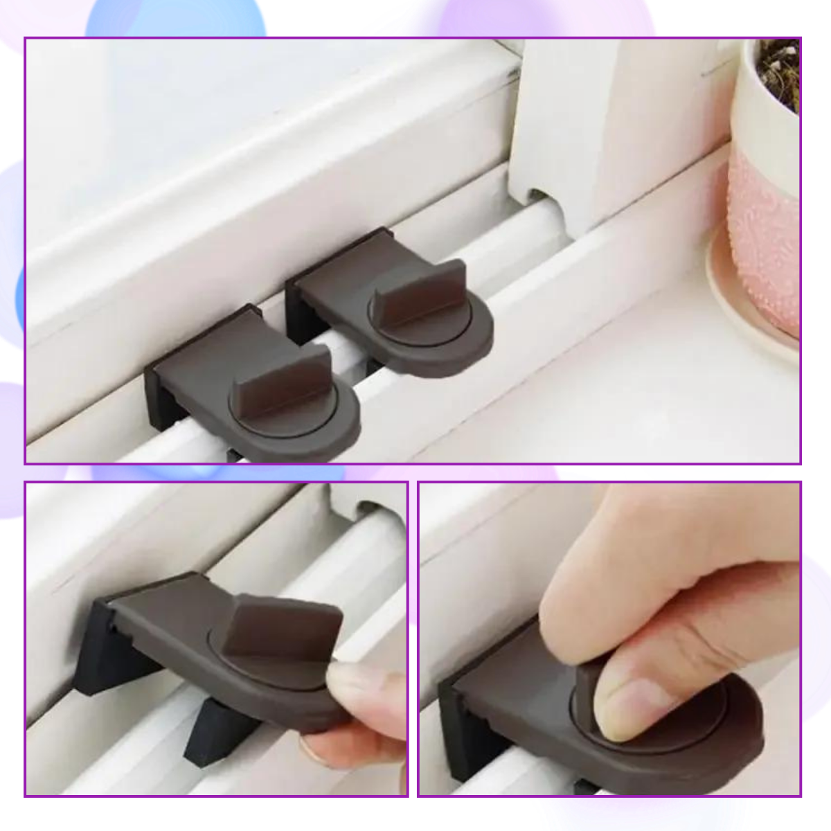 Cerradura antirrobo para puertas correderas - Ozerty