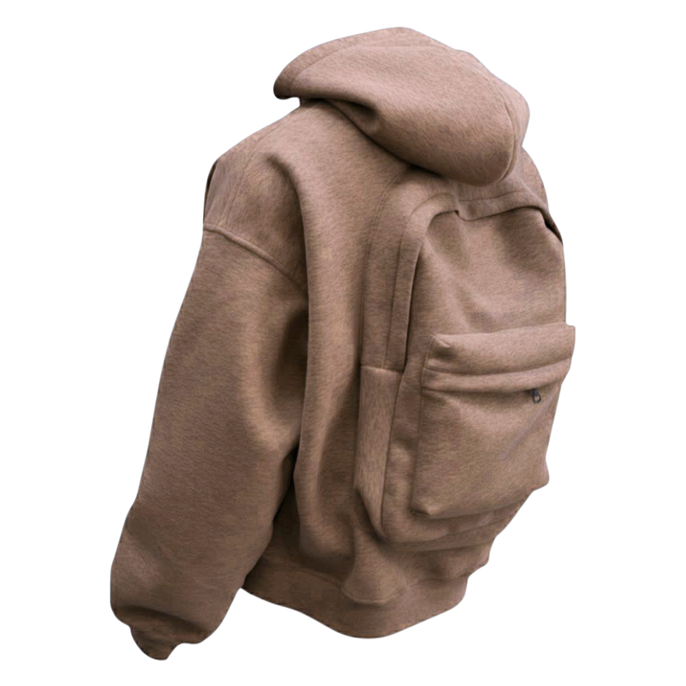 Sudadera con capucha Carry Wear Utility -Café - Ozerty