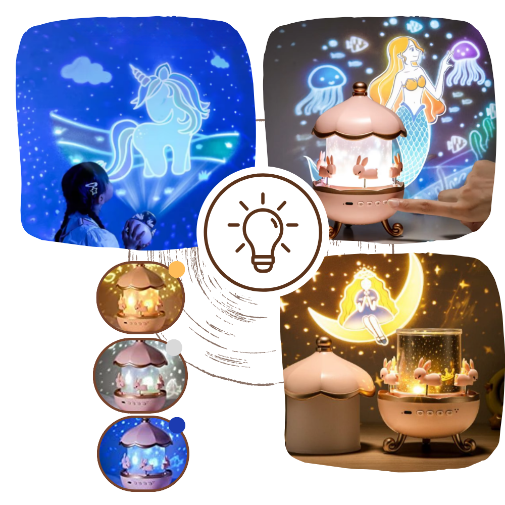 Lámpara nocturna con melodías relajantes - Ozerty