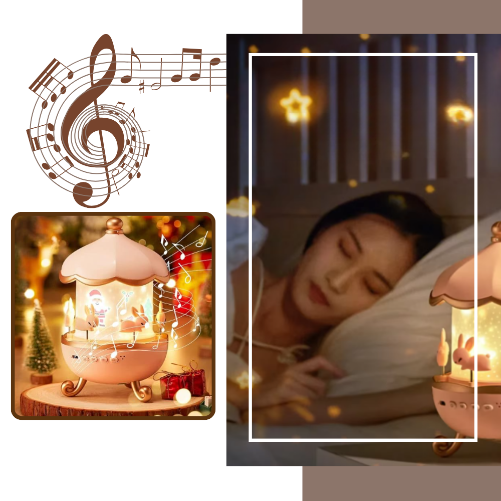 Lámpara nocturna con melodías relajantes - Ozerty
