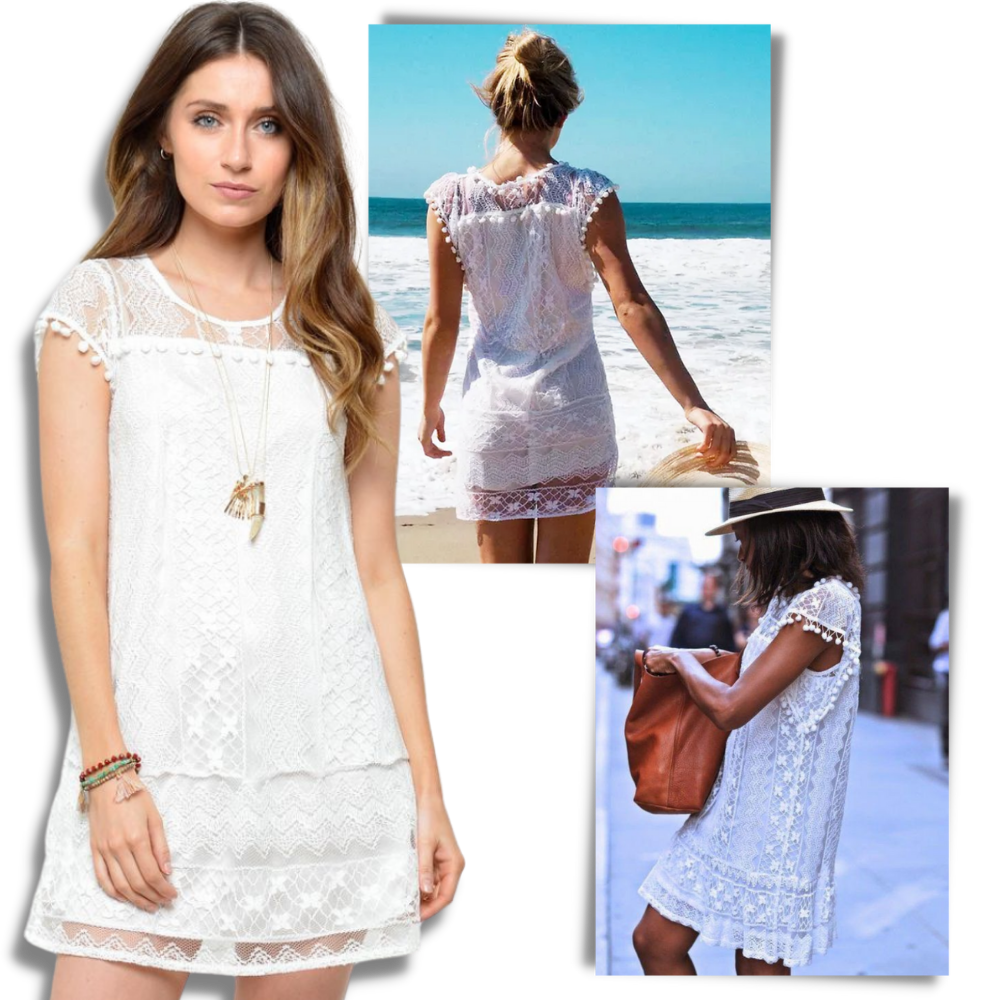 Vestido boho chic de encaje
- Ozerty