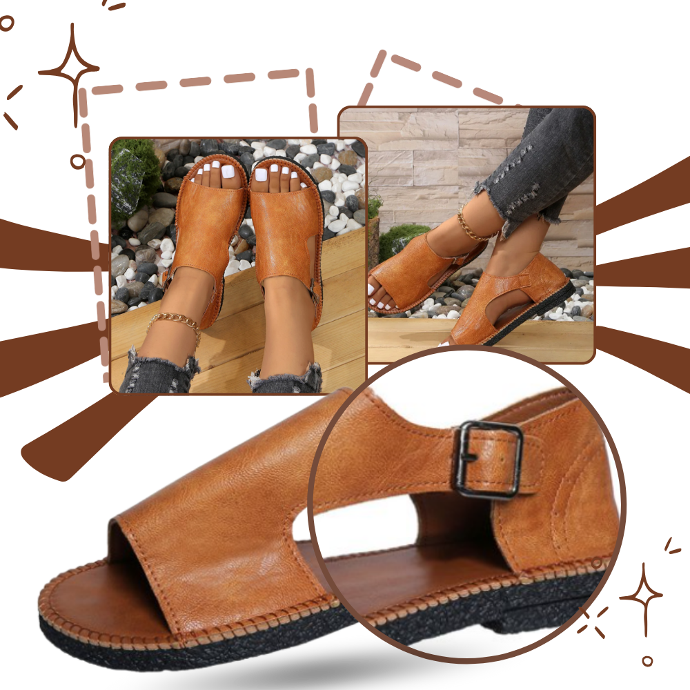 Sandalias ortopédicas vintage elegantes - Ozerty