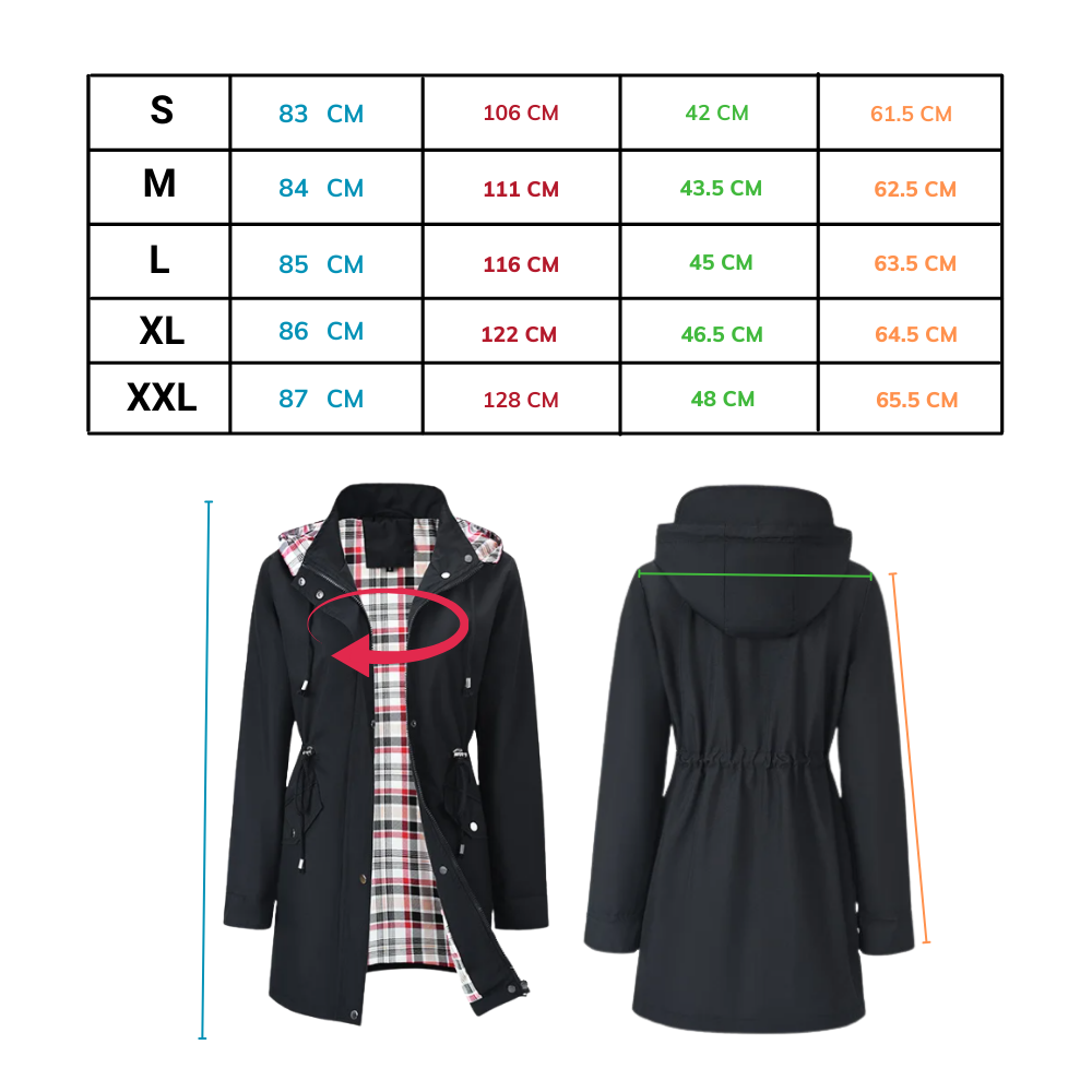 Elegante gabardina impermeable - Ozerty