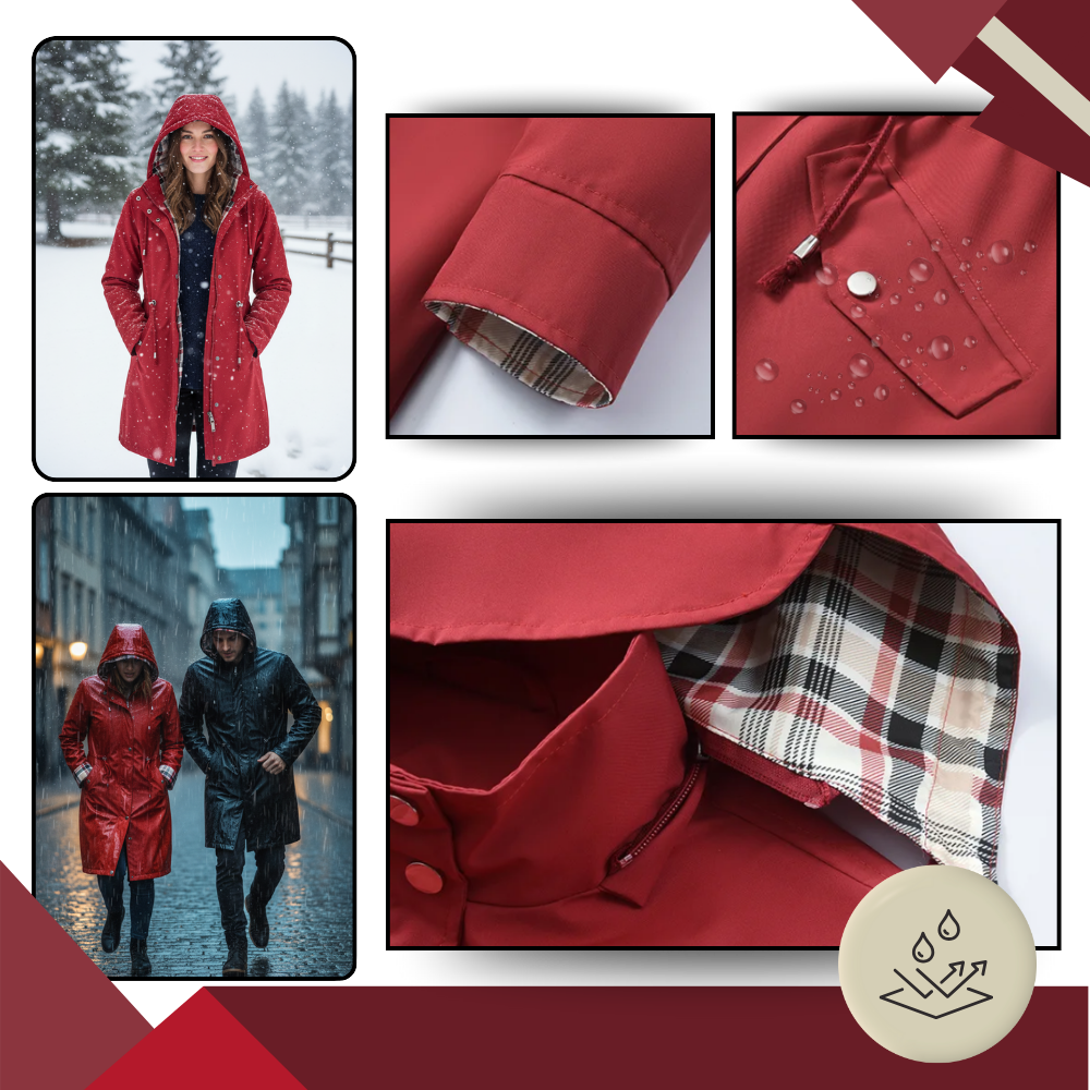 Elegante gabardina impermeable - Ozerty