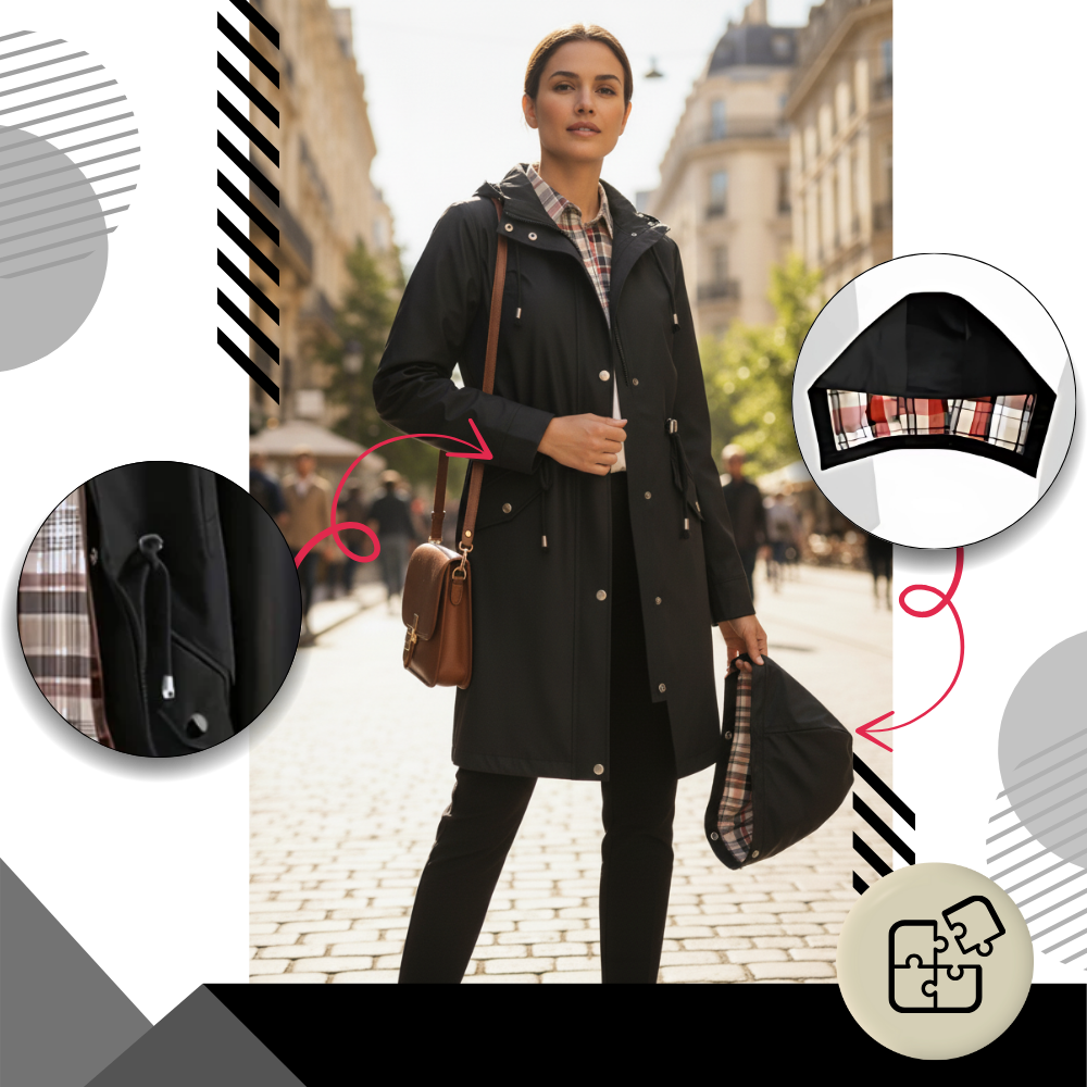 Elegante gabardina impermeable - Ozerty