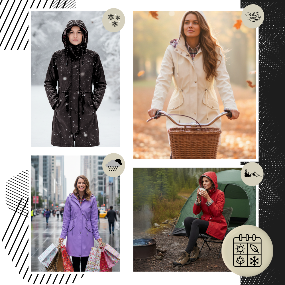 Elegante gabardina impermeable - Ozerty