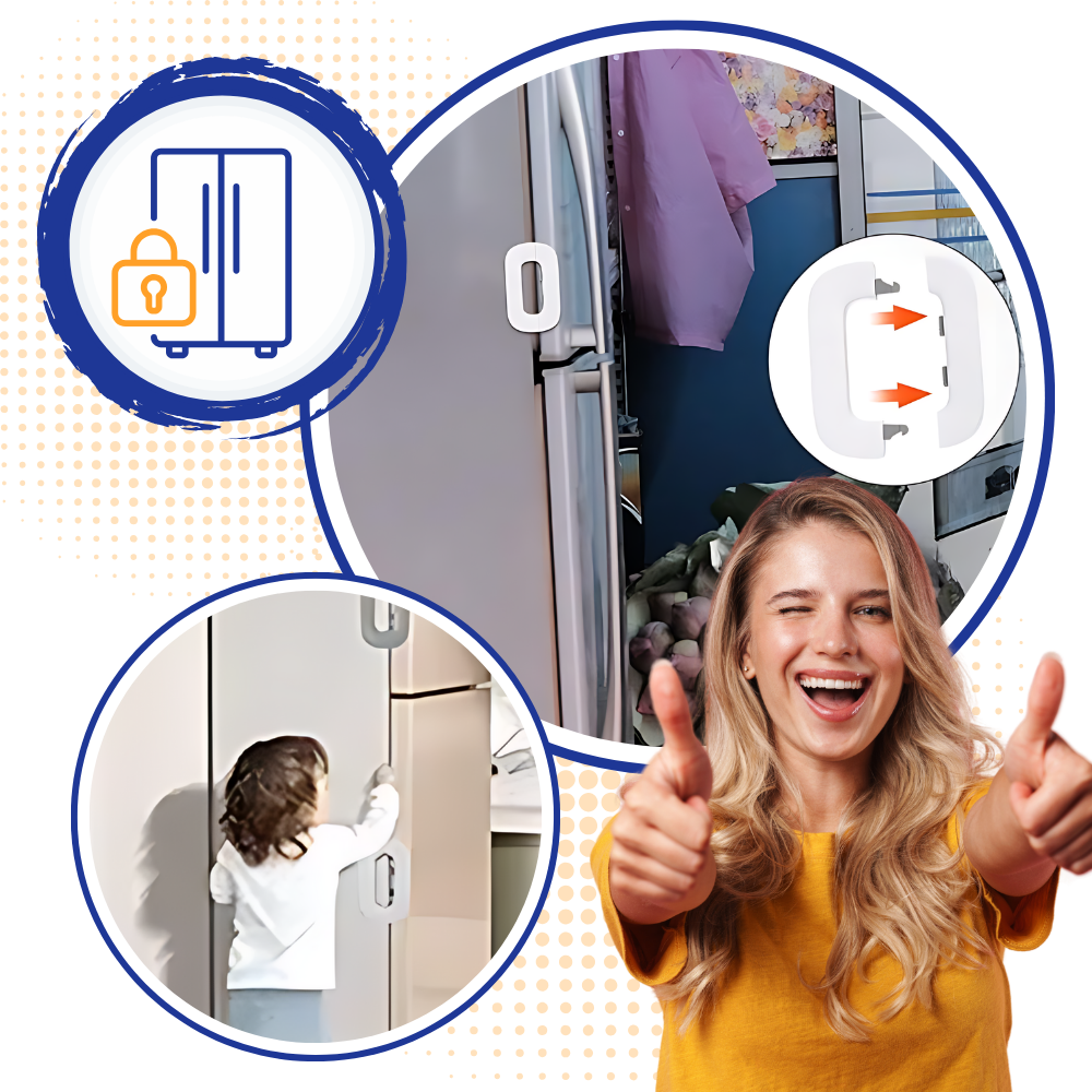 Cerradura de seguridad para puertas de frigorífico a prueba de niños - Ozerty