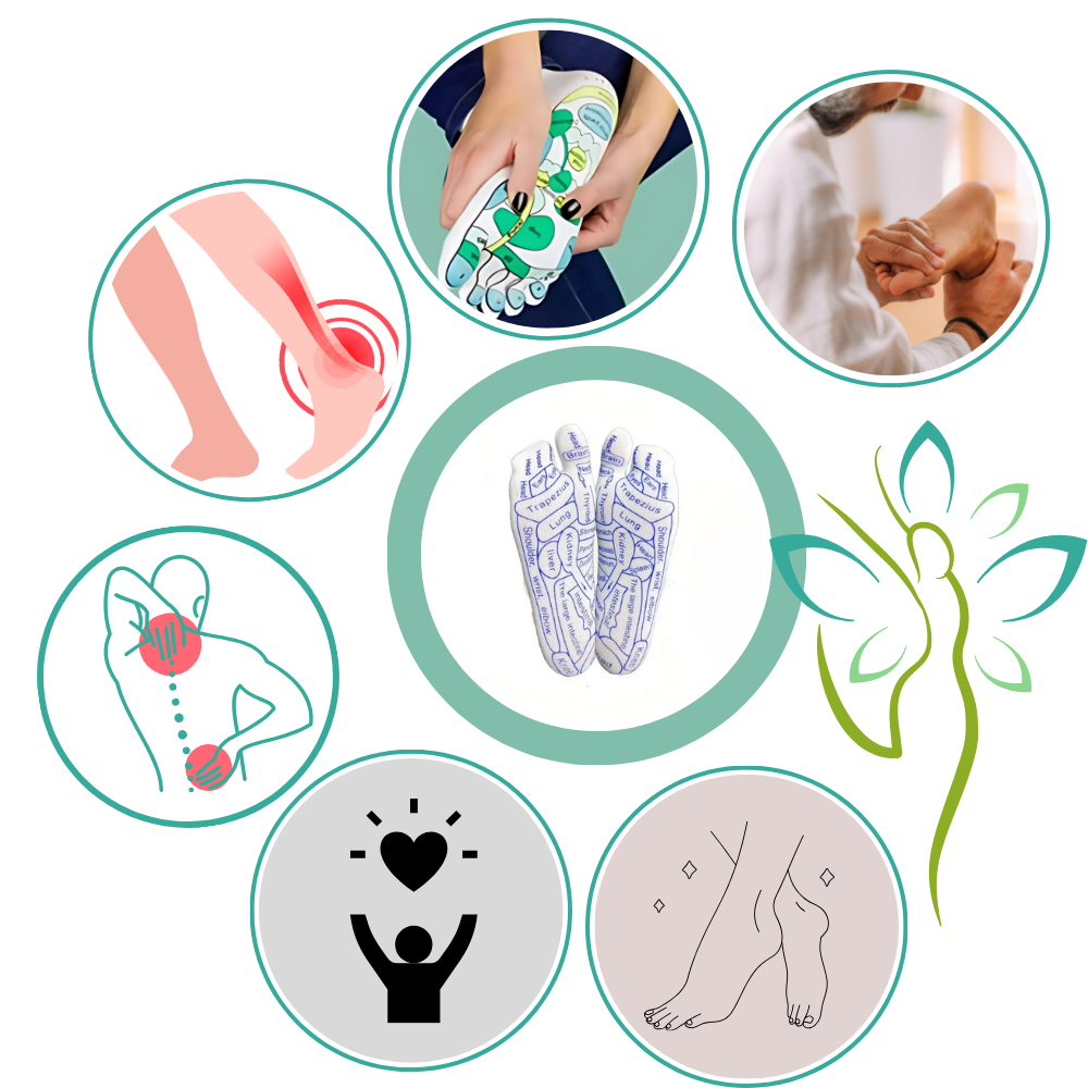 Calcetines de reflexología con tecnología de aumento de la circulación
- Ozerty