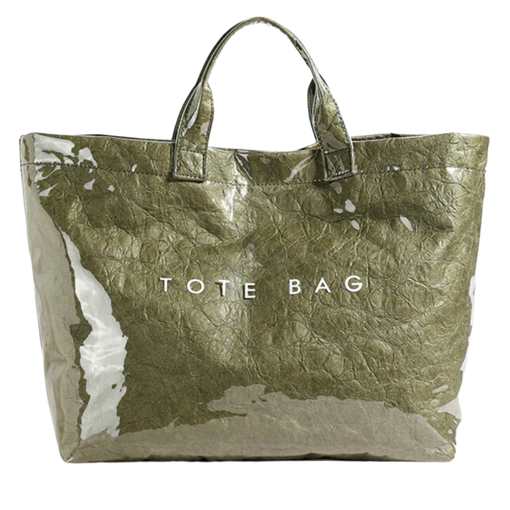 Bolso tote impermeable -Verde oscuro - Ozerty
