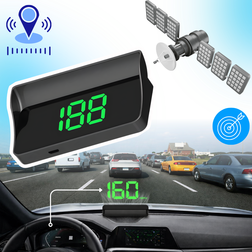 Velocímetro de parabrisas con proyector claro e intuitivo - Ozerty