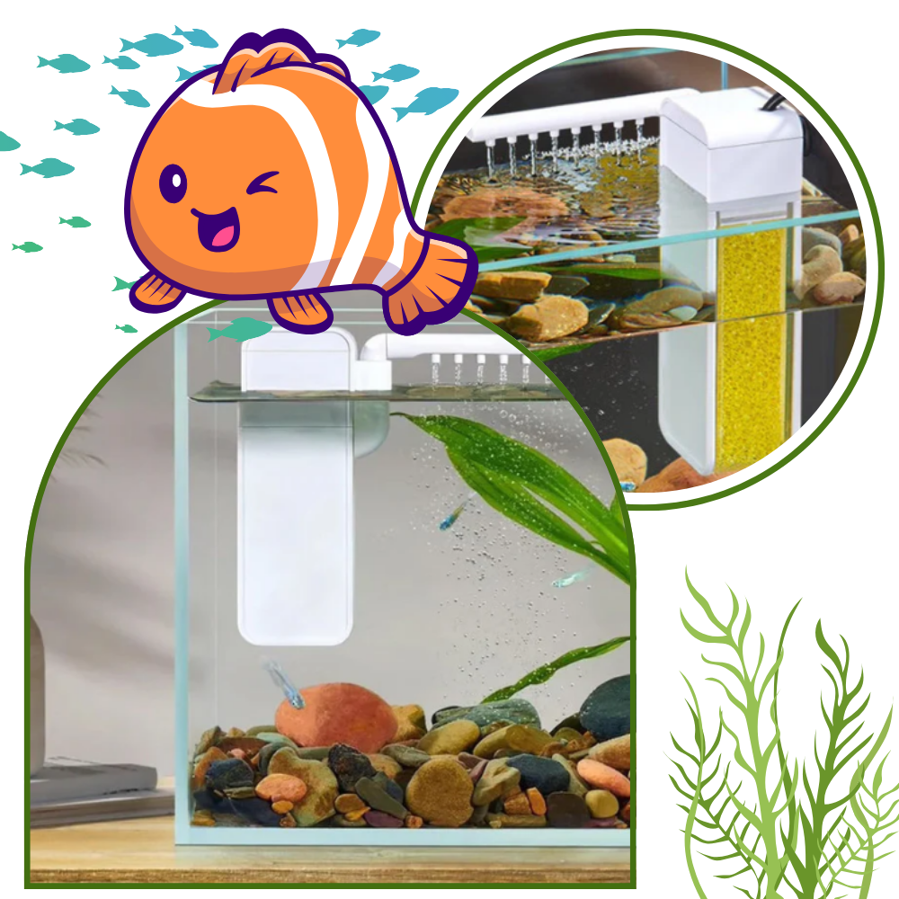 Bomba de filtro anti obstrucción para peceras - Ozerty