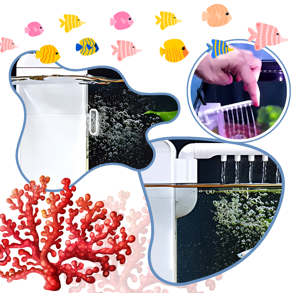Bomba de filtro anti obstrucción para peceras - Ozerty