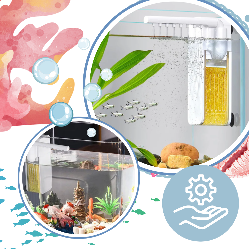 Bomba de filtro anti obstrucción para peceras - Ozerty