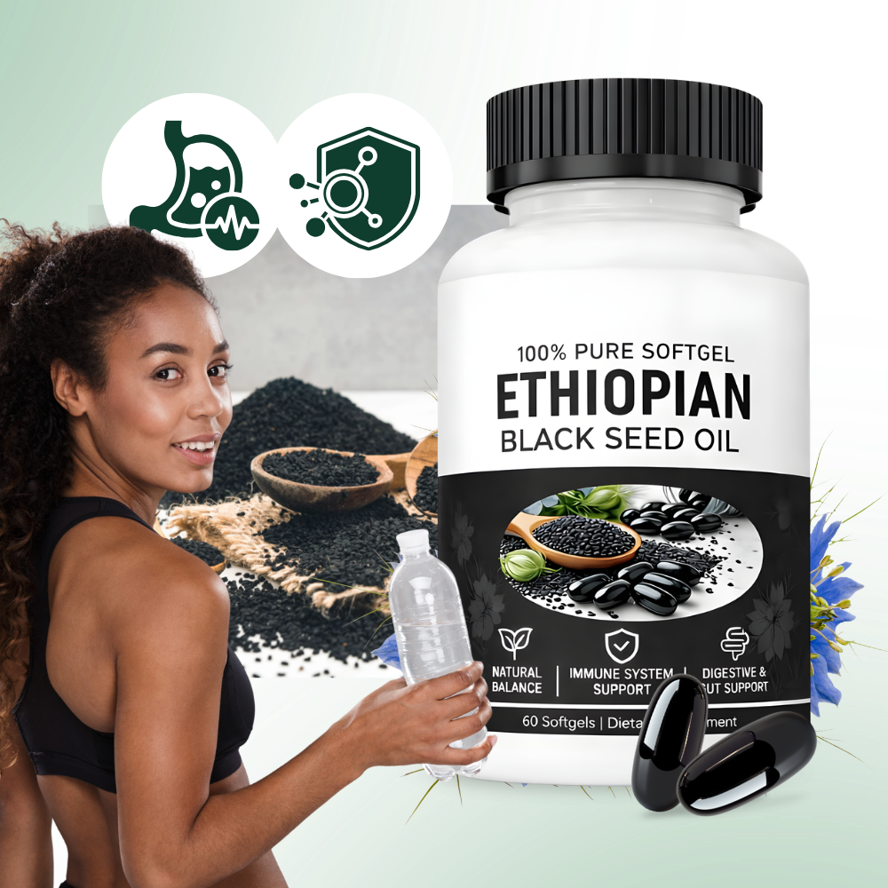 Cápsulas de aceite de semilla negra prensado en frío - Ozerty