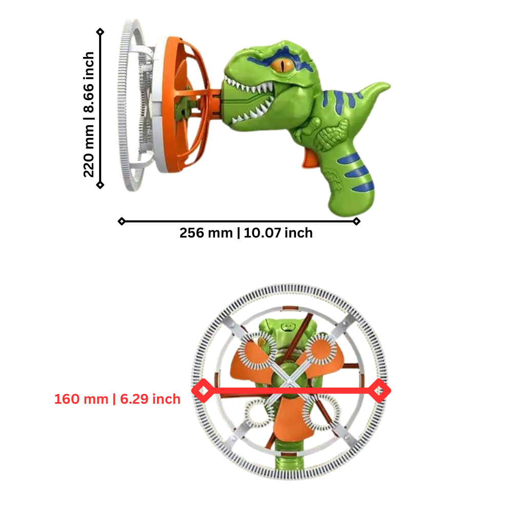 Máquina de burbujas de colores con forma dinosaurio
- Ozerty