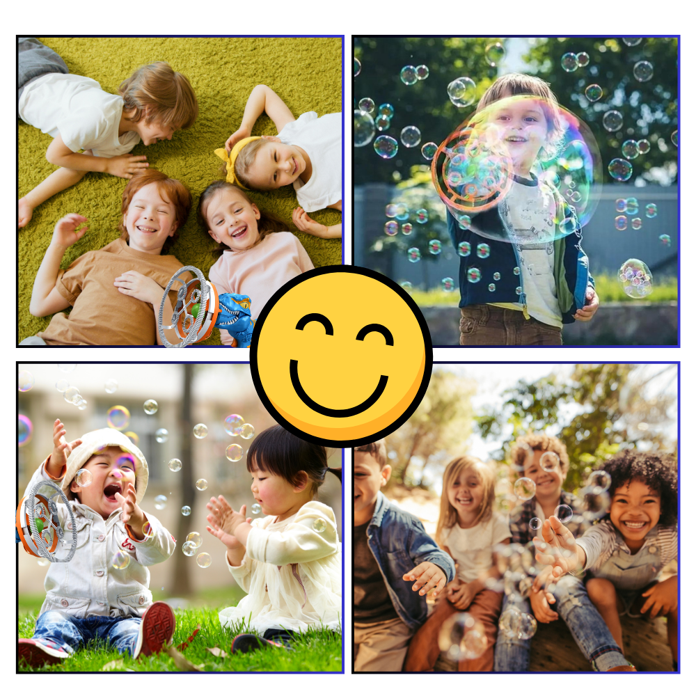 Máquina de burbujas de colores con forma dinosaurio
- Ozerty