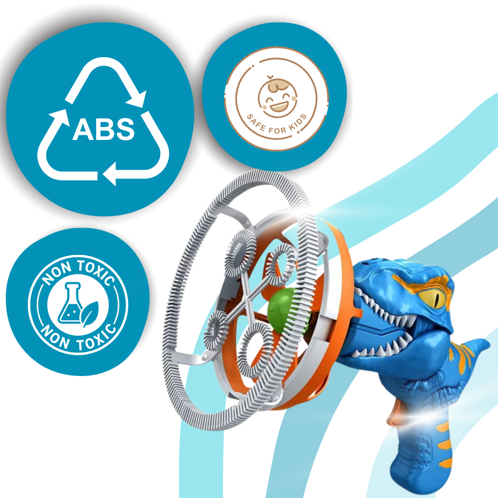 Máquina de burbujas de colores con forma dinosaurio
- Ozerty