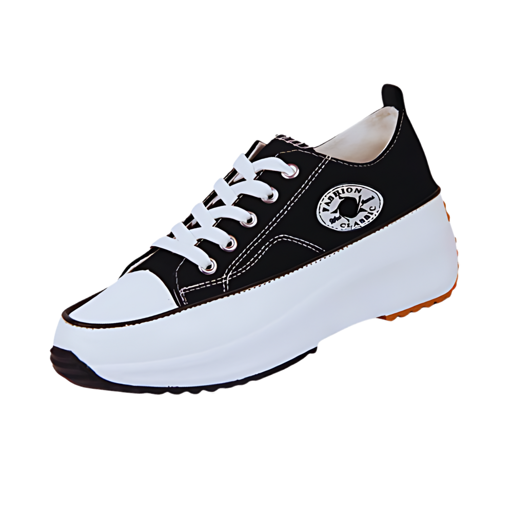 Sneakers de tela antideslizantes y con plataforma
-Negro/EU35/US5/UK2Negro/EU36/US6/UK3Negro/EU37/US6.5/UK4Negro/EU38/US7.5/UK5Negro/EU39/US8.5/UK6Negro/EU40/US9/UK7Negro/EU41/US9.5/UK8Negro/EU42/US10/UK9 - Ozerty