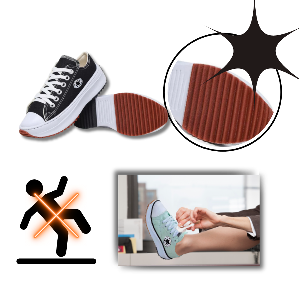 Sneakers de tela antideslizantes y con plataforma
- Ozerty