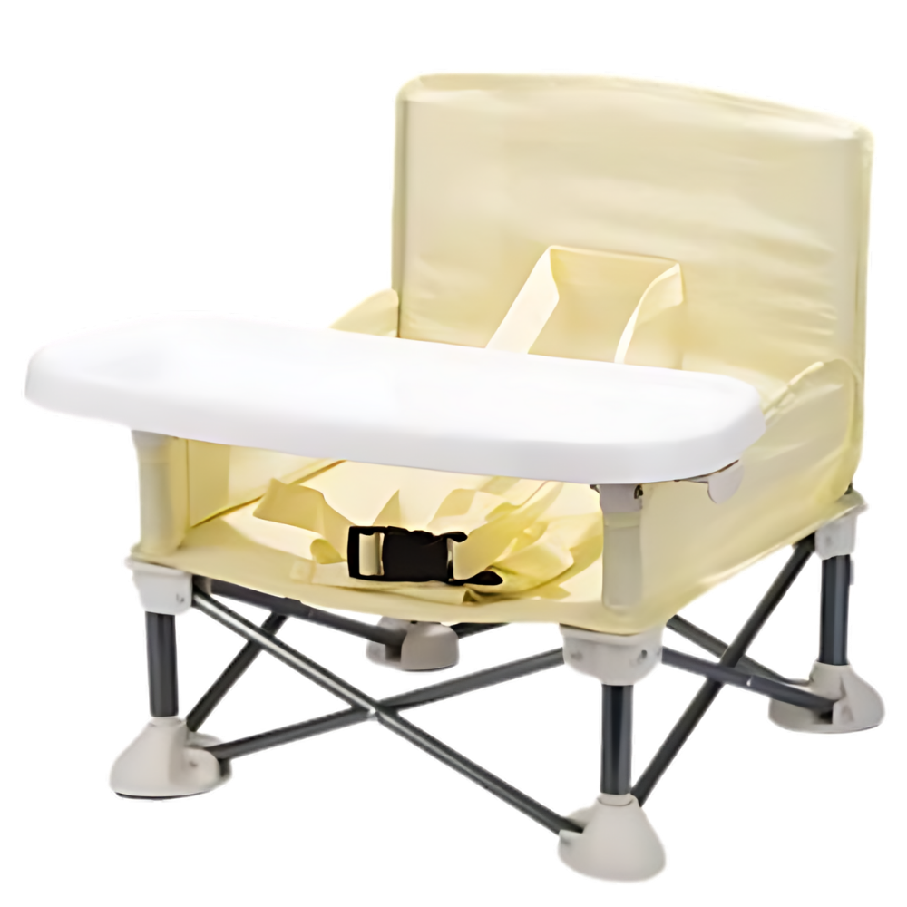 Silla plegable para niños -Amarillo - Ozerty