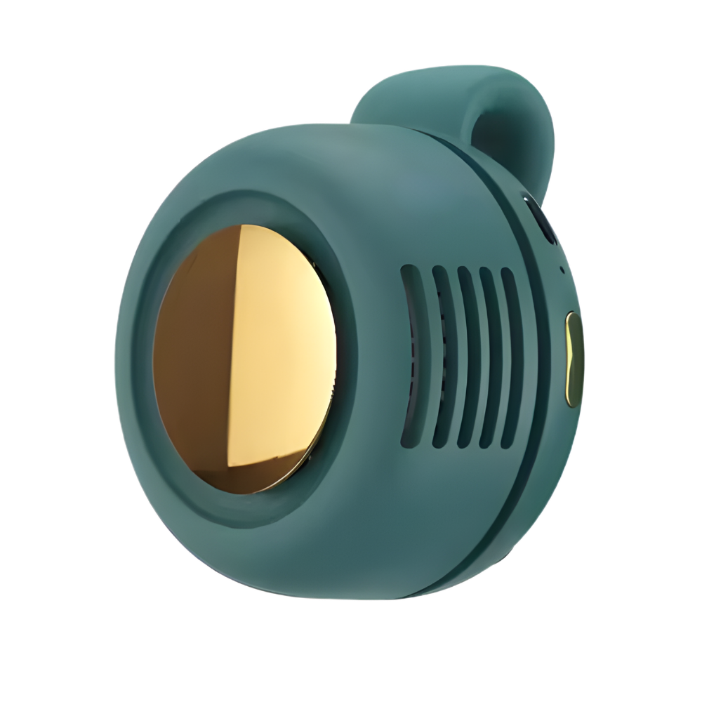 Ventilador de clip 360º, cómodo y discreto -Verde - Ozerty