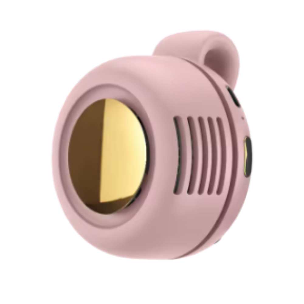 Ventilador de clip 360º, cómodo y discreto -Rosa - Ozerty