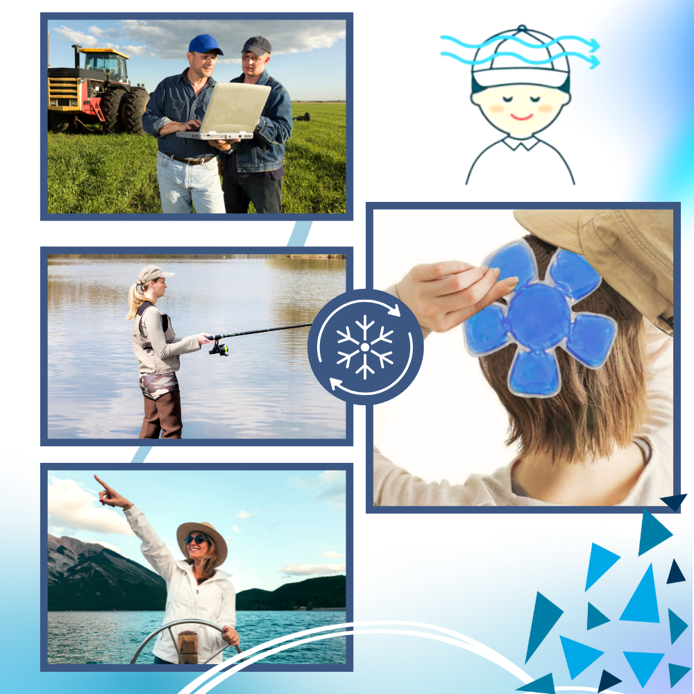 Almohadilla refrescante para el cuero cabelludo - Ozerty