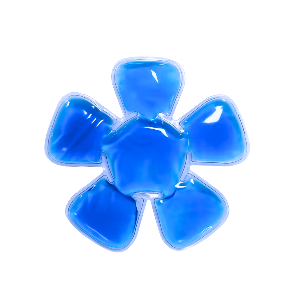 Almohadilla refrescante para el cuero cabelludo -Azul - Ozerty