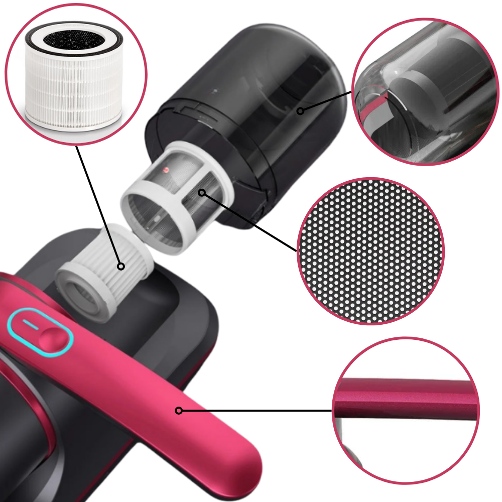 Aspiradora inalámbrica antiácaros
- Ozerty