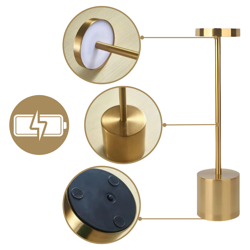 Lámpara sobremesa inalámbrica y recargable
- Ozerty