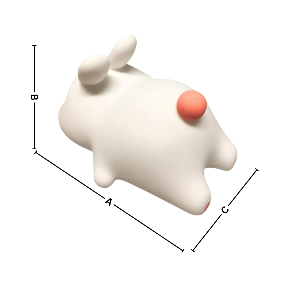 Lámpara de noche con forma de conejito adorable
- Ozerty