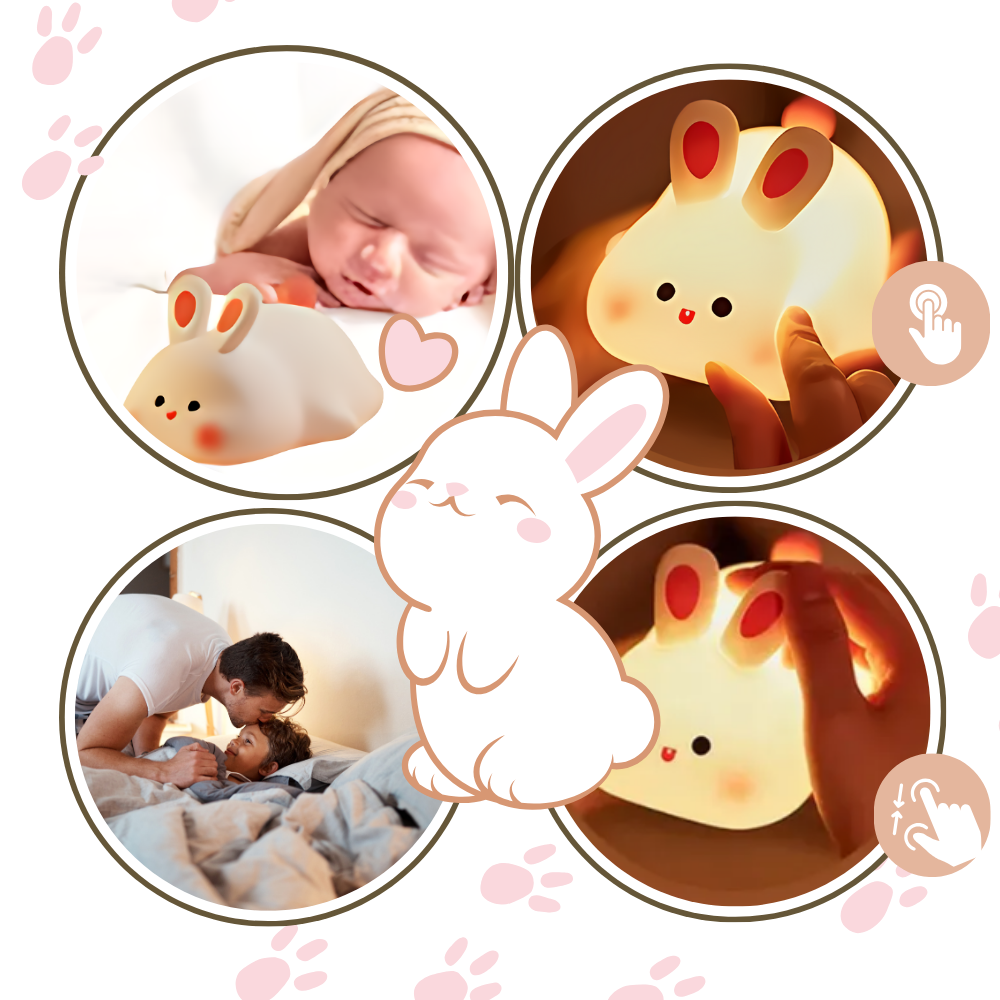Lámpara de noche con forma de conejito adorable
- Ozerty