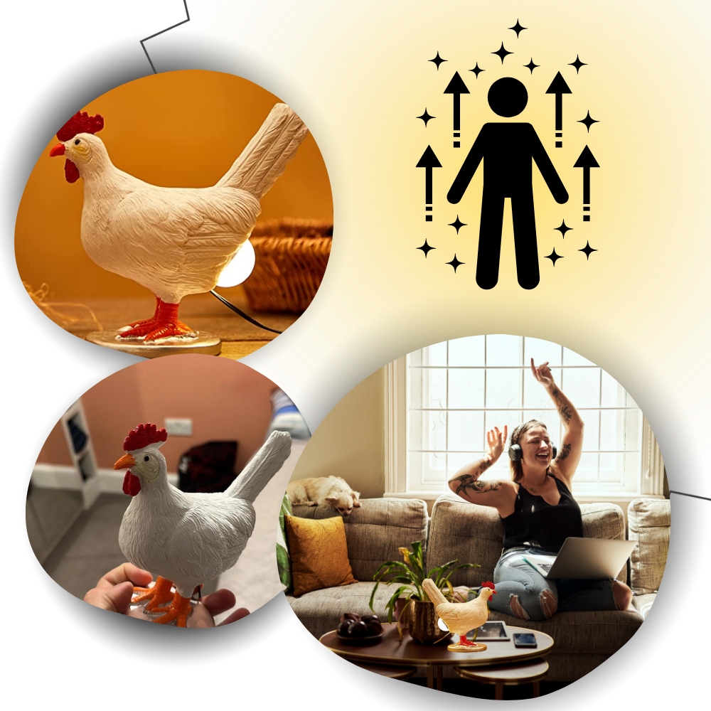 Lámpara huevo de gallina
- Ozerty