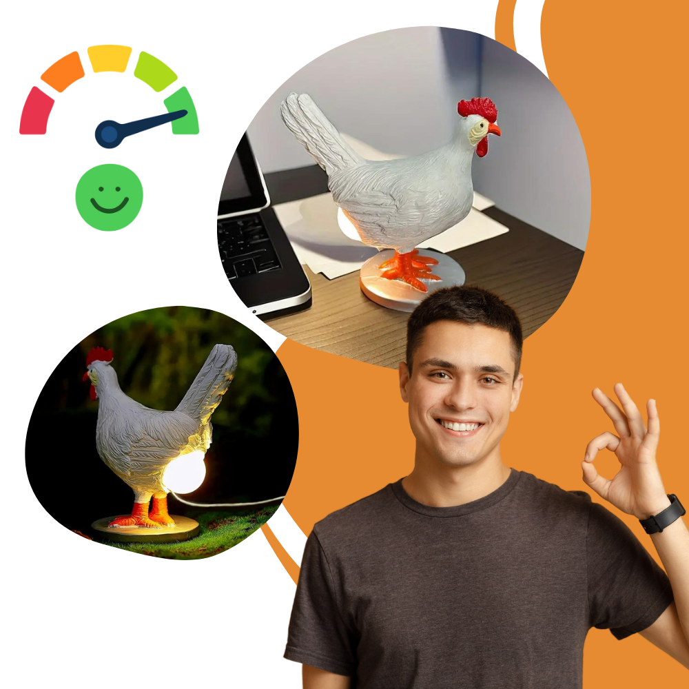 Lámpara huevo de gallina
- Ozerty