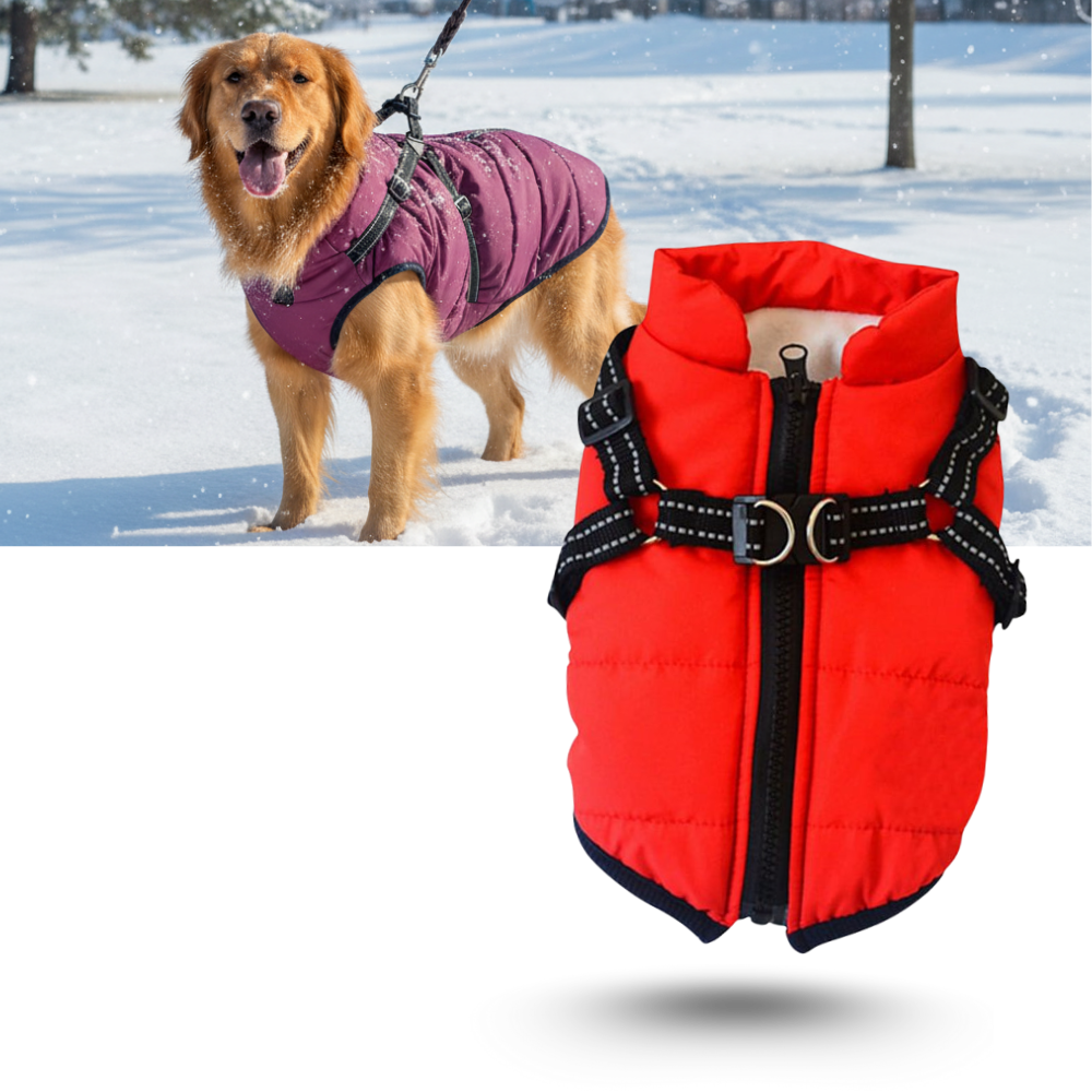 Arnés para perros Cozy Dog con chaqueta de invierno - Ozerty