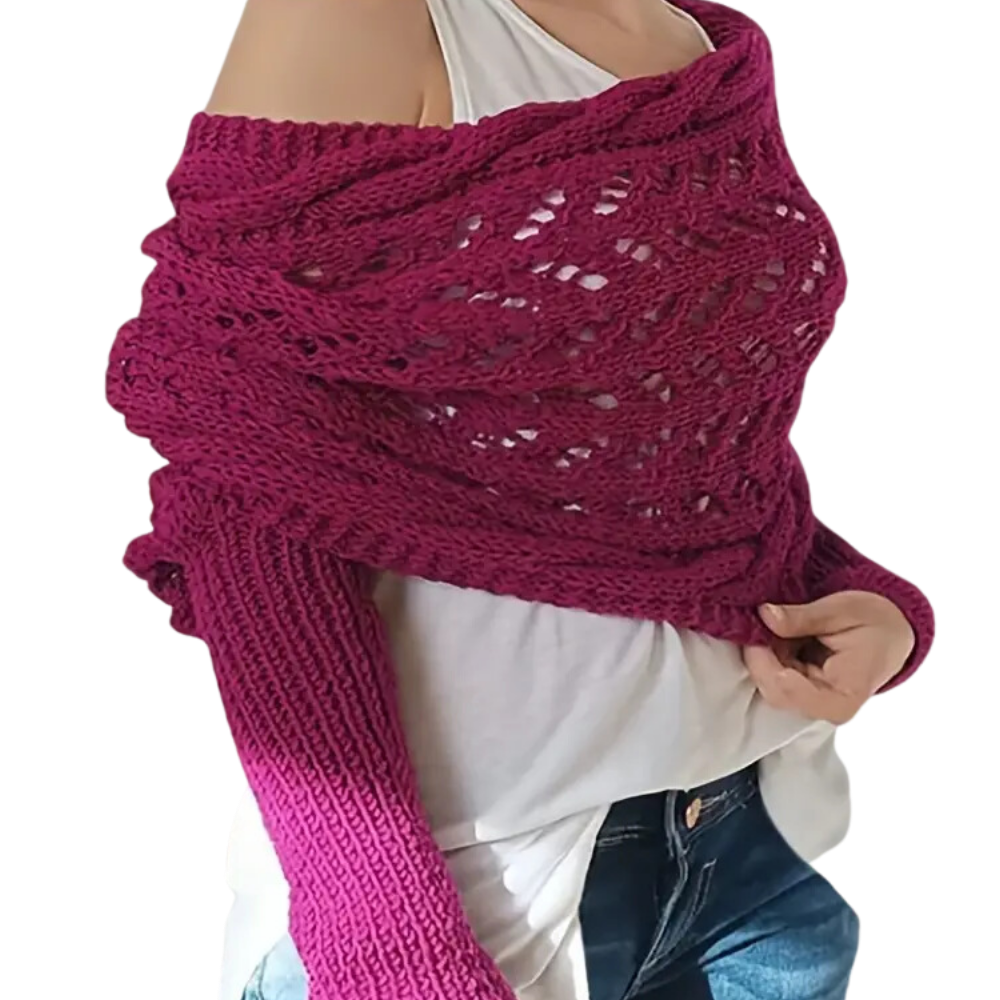 Jersey de punto calentito -Rosa - Ozerty