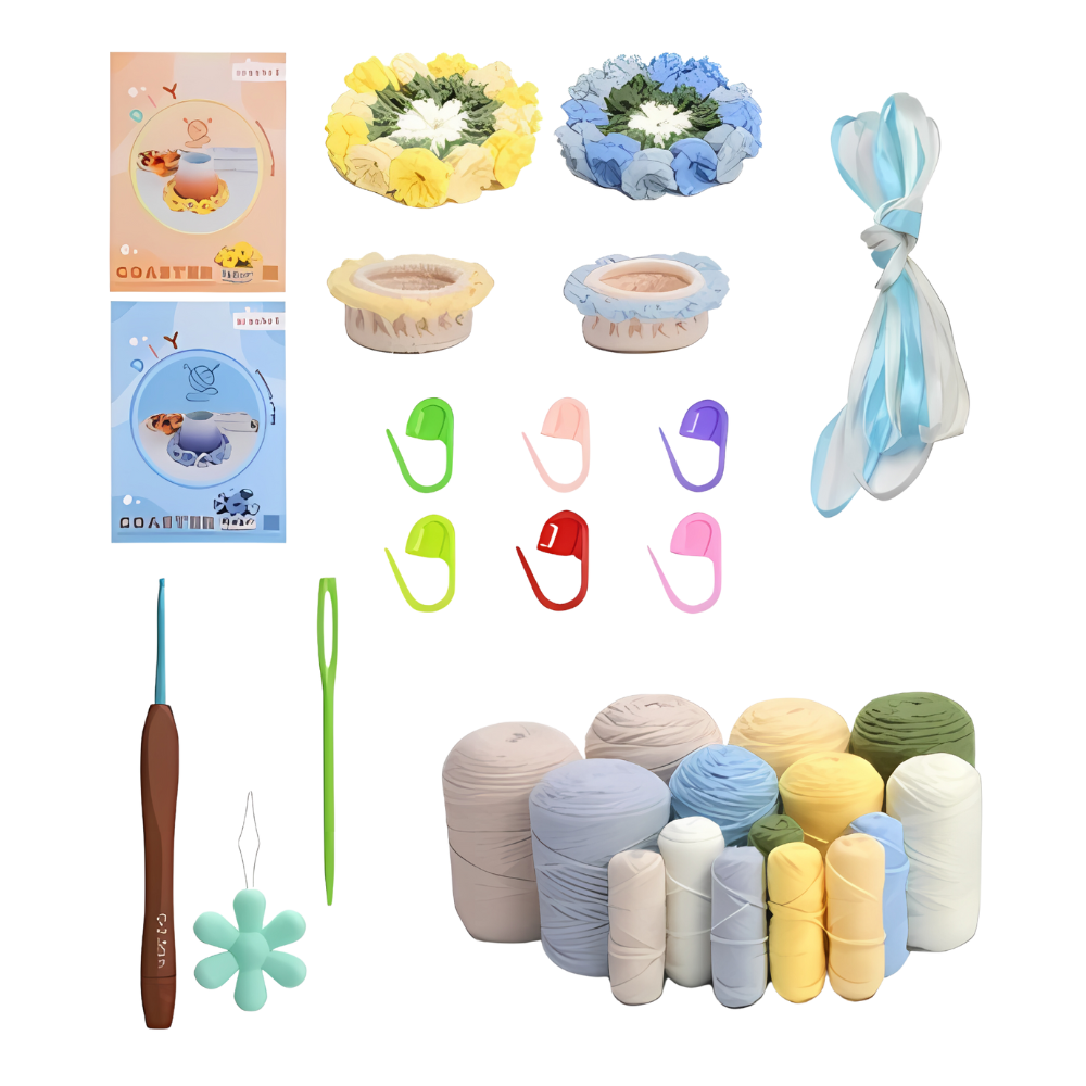 Set de posavasos creativos DIY
-Kit de 2 colores - Ozerty