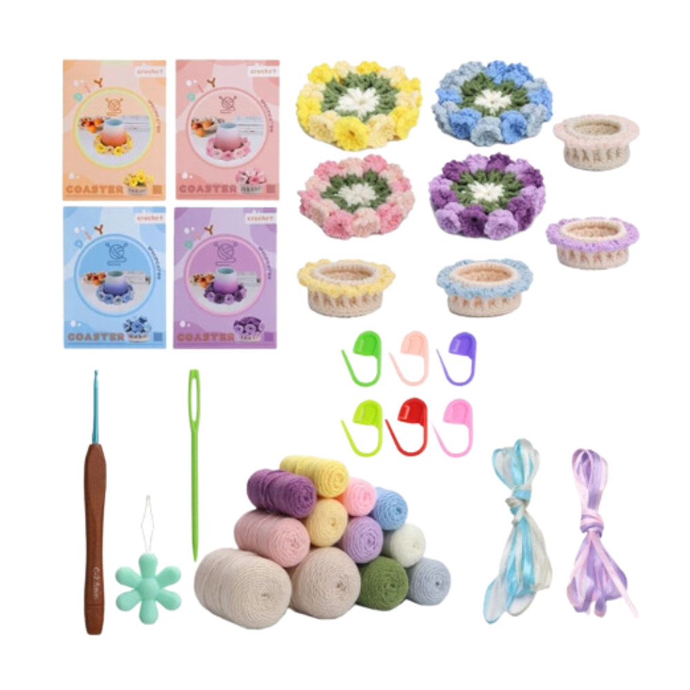 Set de posavasos creativos DIY
-Kit de 4 colores - Ozerty