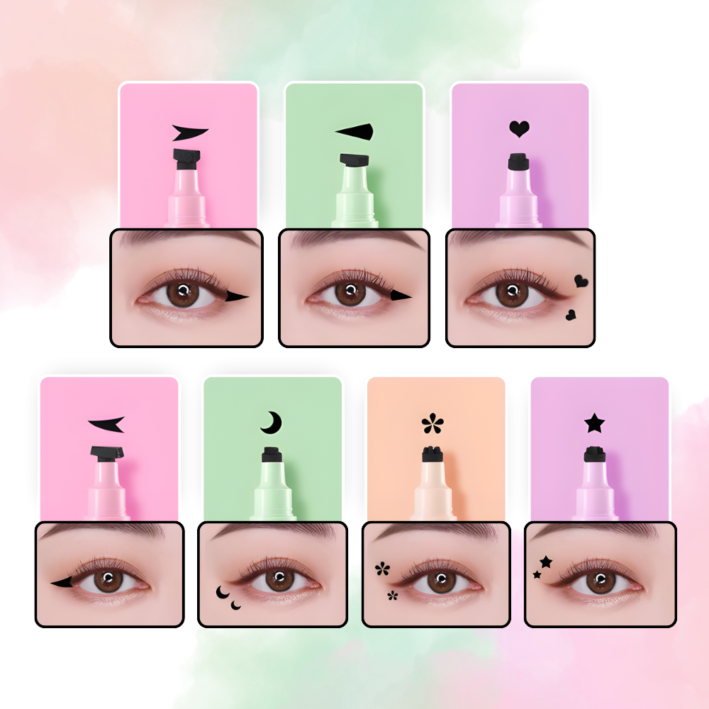 Sello creativo doble para delineador de ojos - Ozerty