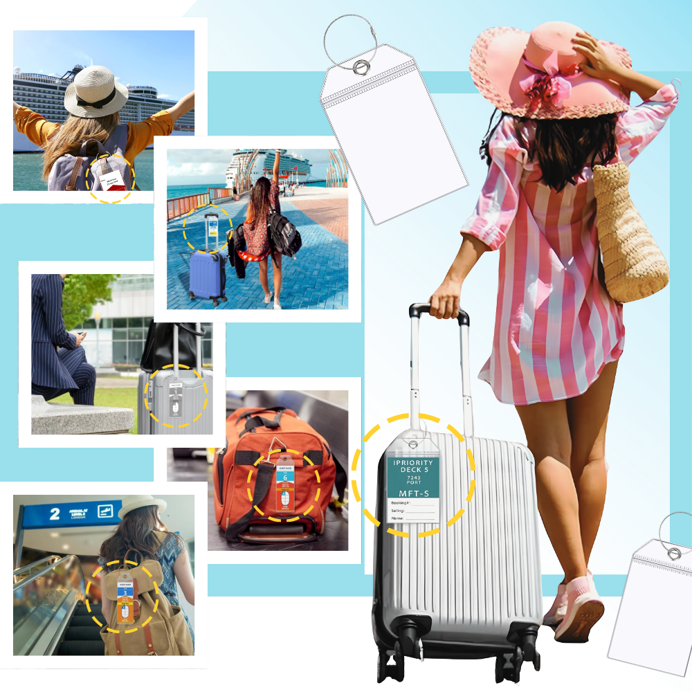 Etiqueta de equipaje impermeable personalizada - Ozerty