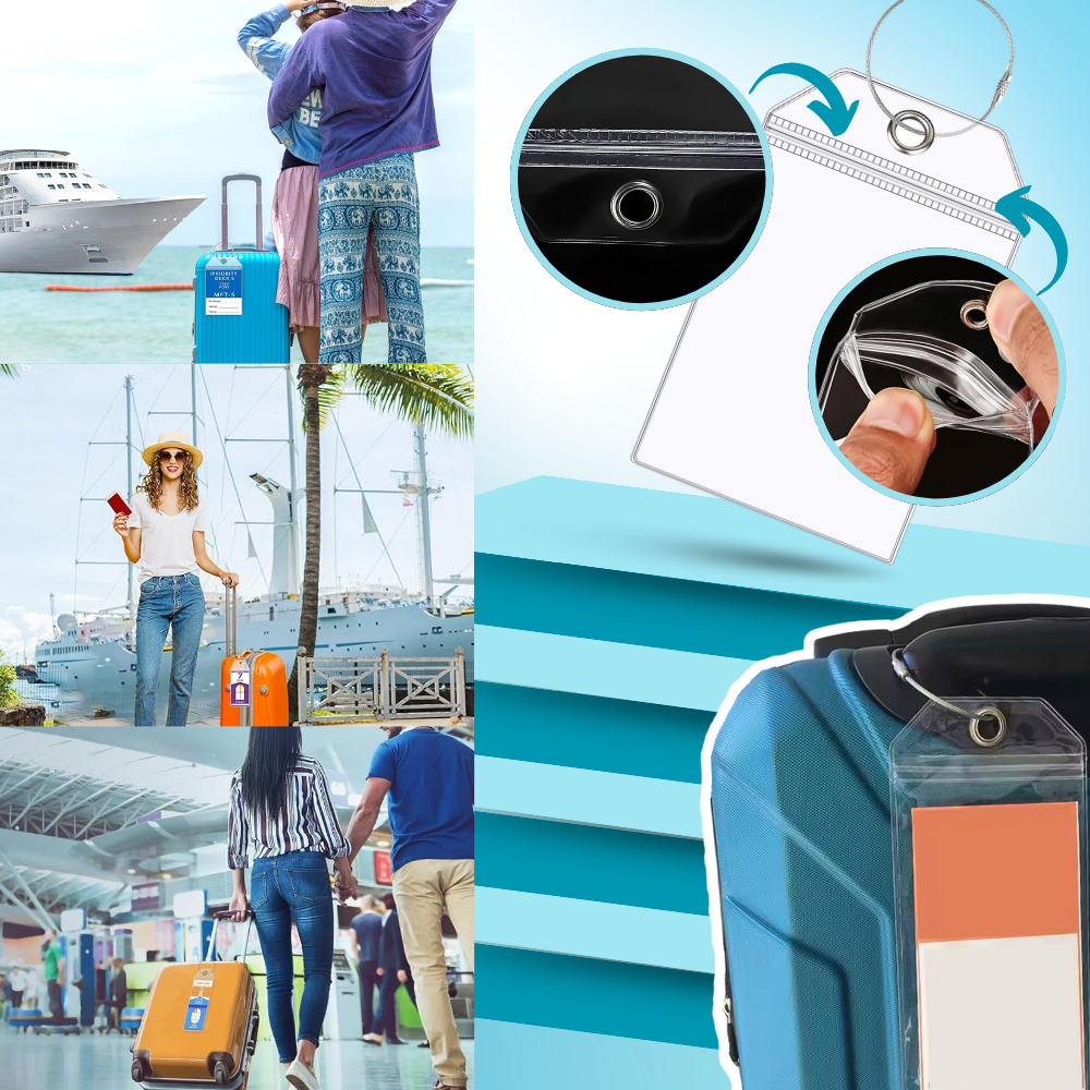 Etiqueta de equipaje impermeable personalizada - Ozerty