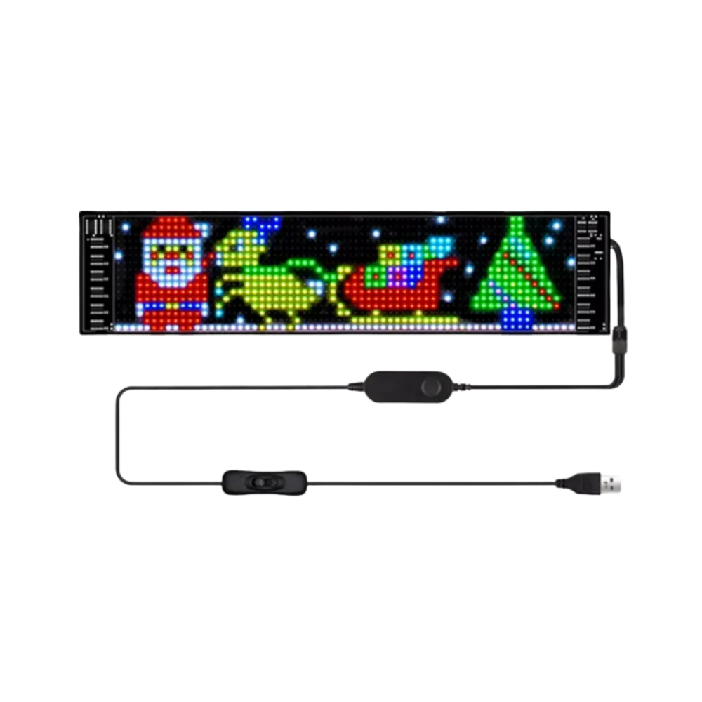 Panel LED flexible y personalizable
-37x 9 cm / 14.57 x 3.35" - Ozerty