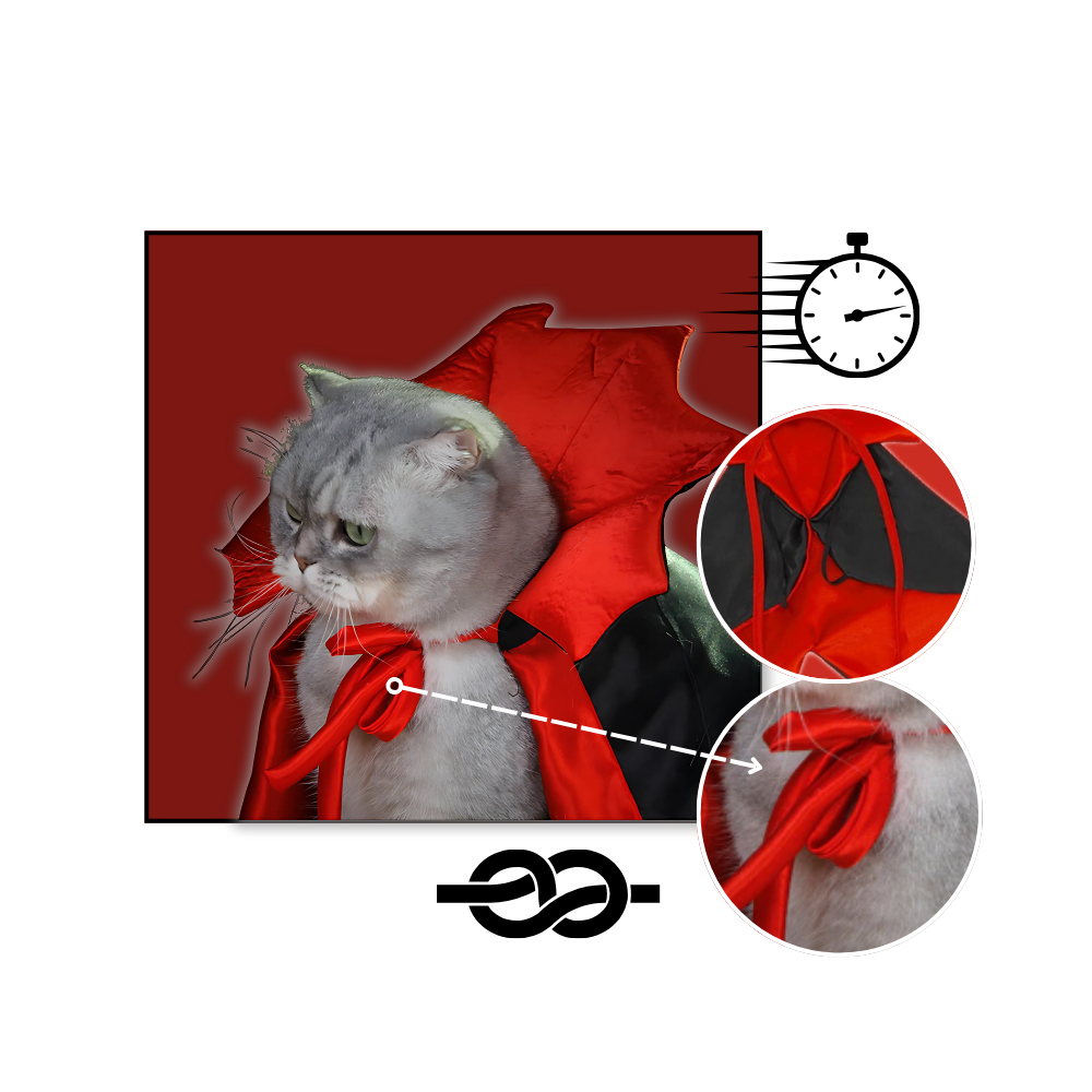 Capa de vampiro para mascotas - Ozerty