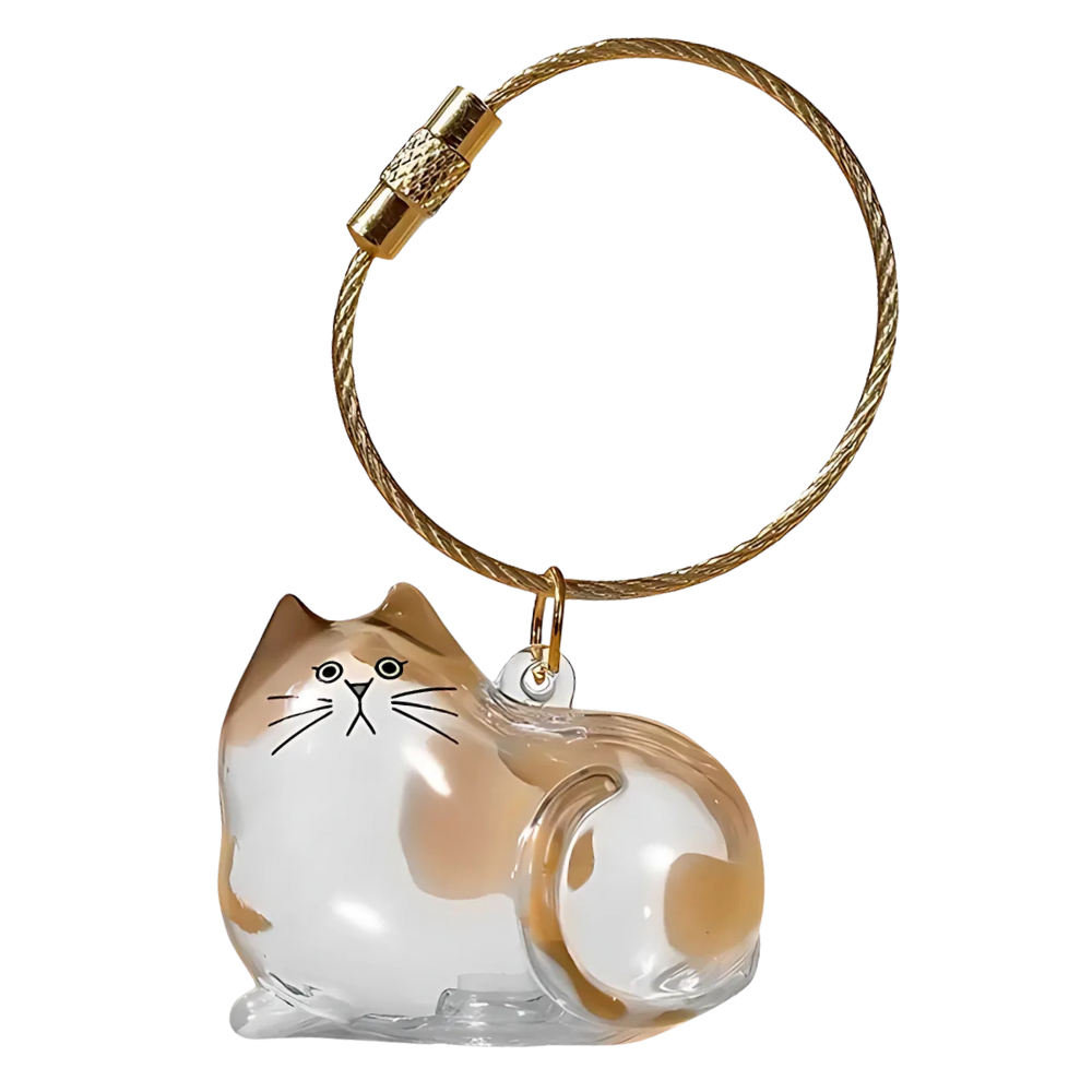 Llavero para pelo de gato -Oro rosa - Ozerty