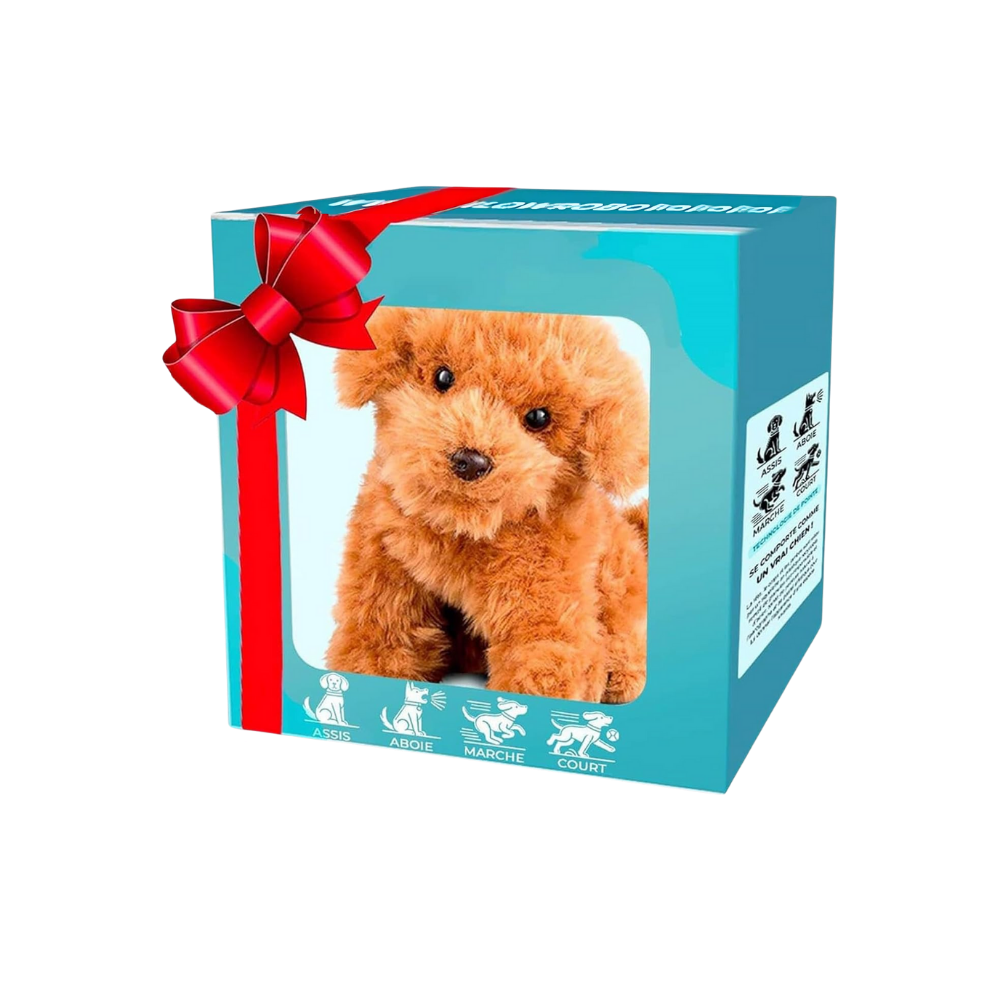 Lindo cachorro robotizado -Perro caniche - Ozerty