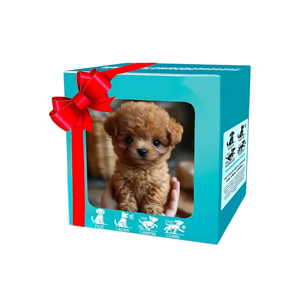 Lindo cachorro robotizado -Perro rizado - Ozerty