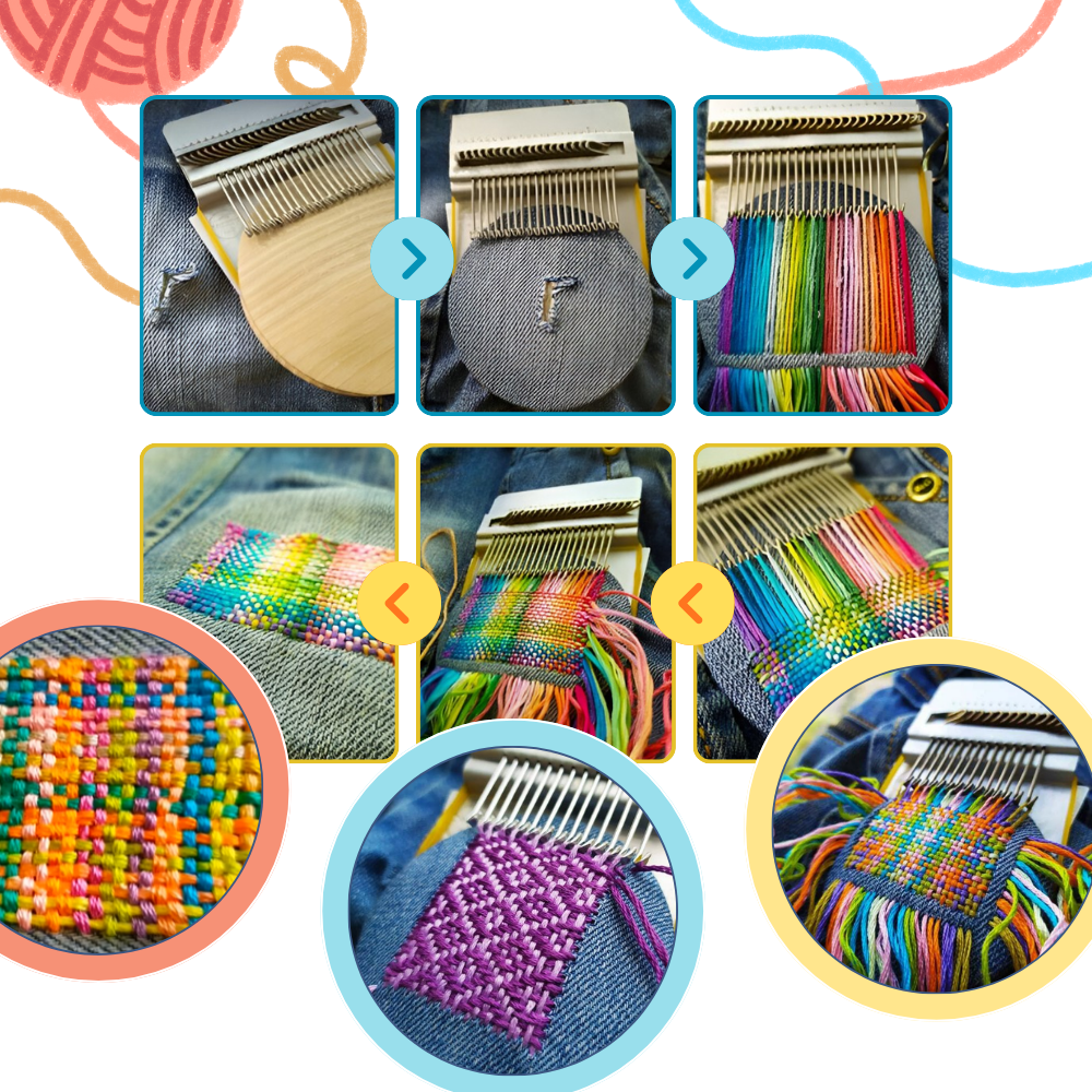 Telar de reparación de tejidos DIY - Ozerty