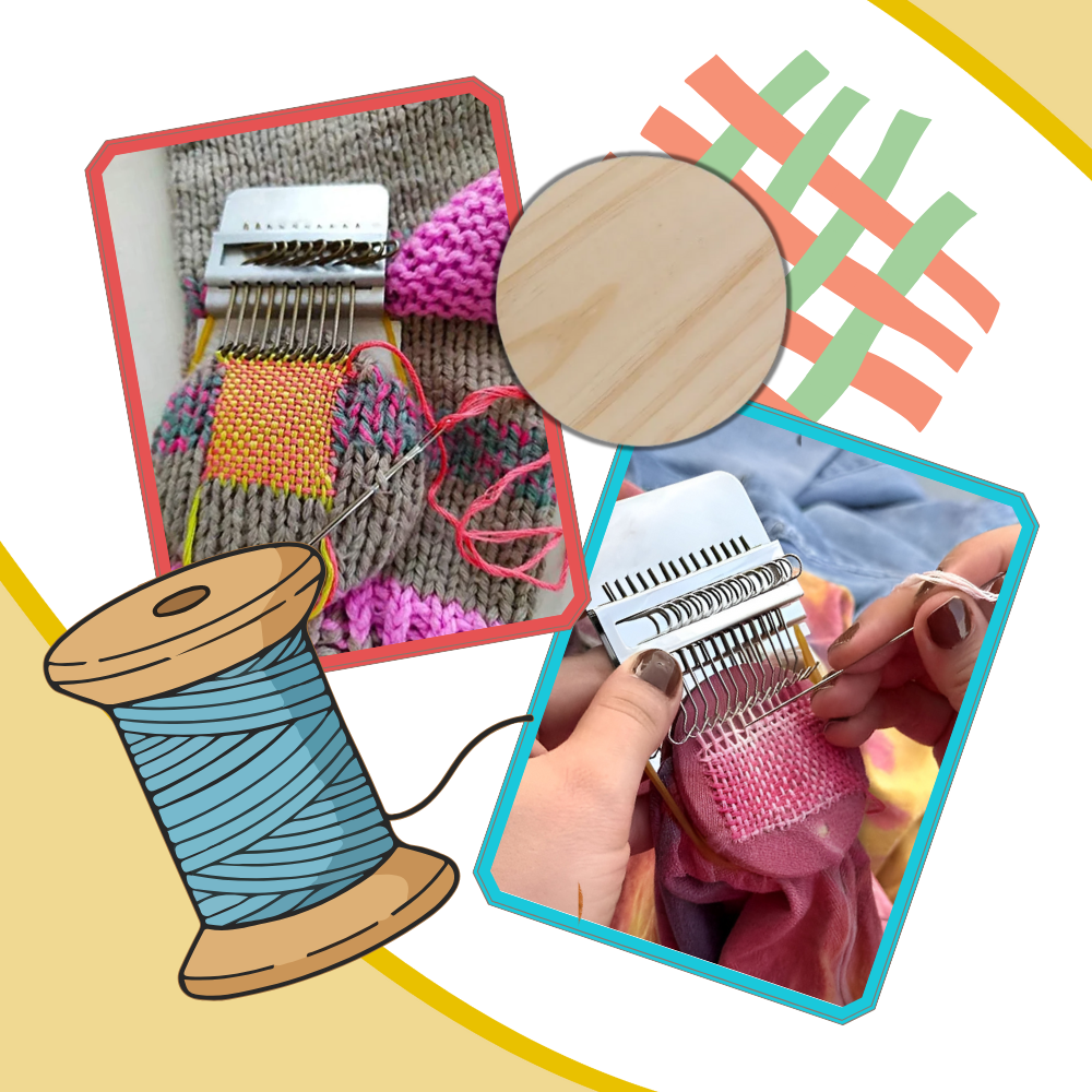 Telar de reparación de tejidos DIY - Ozerty