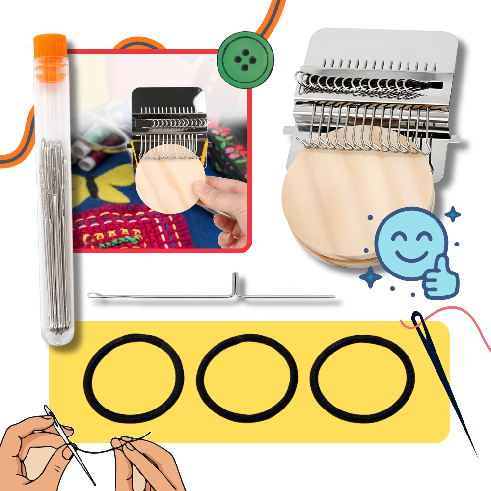 Telar de reparación de tejidos DIY - Ozerty